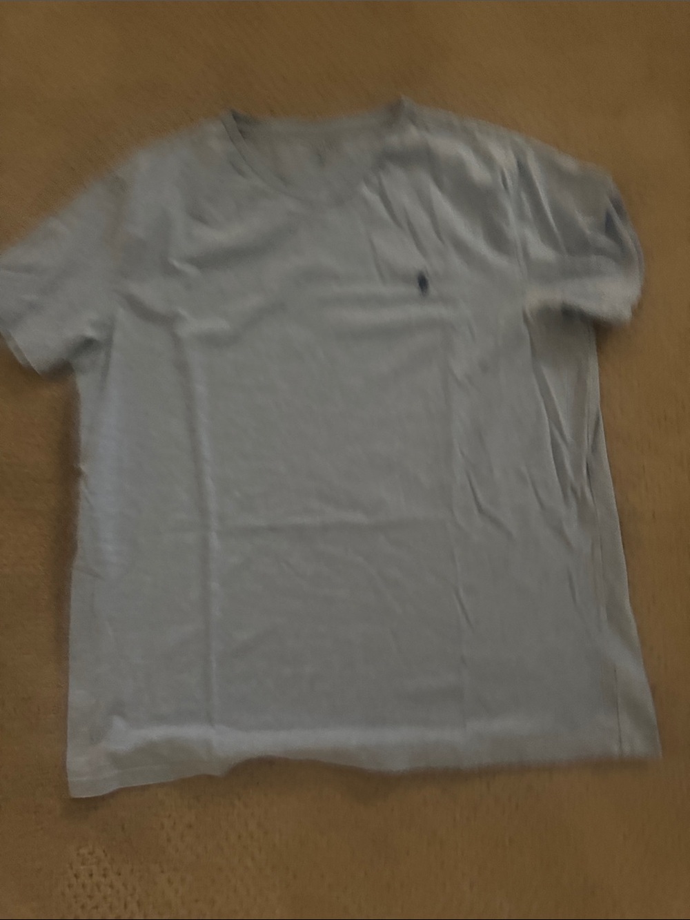 Polo by Ralph Lauren Gray Short Sleeve Crew Tee-light blue